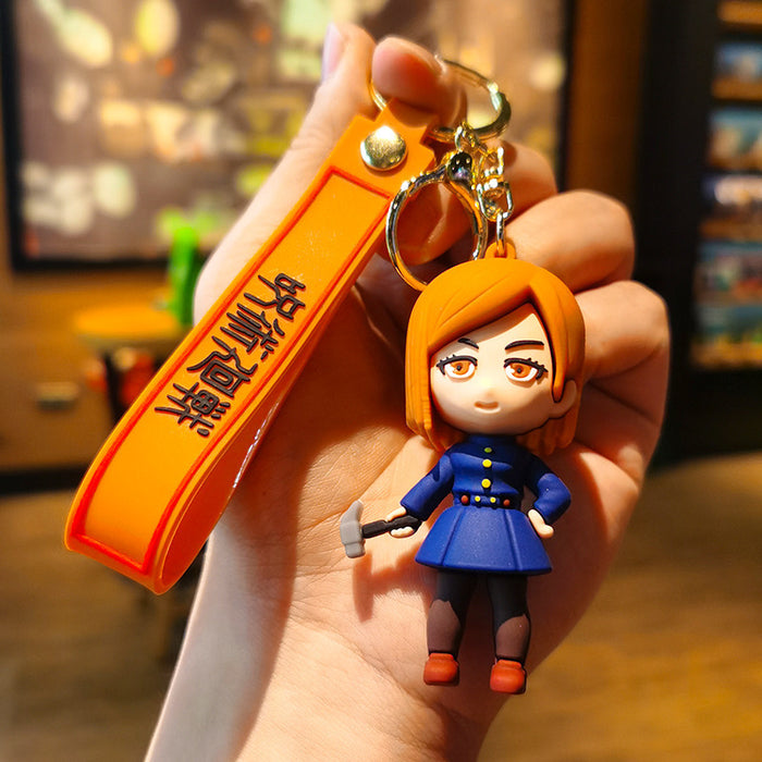 Wholesale Cartoon Doll Silicone Keychain JDC-KC-Tingm263