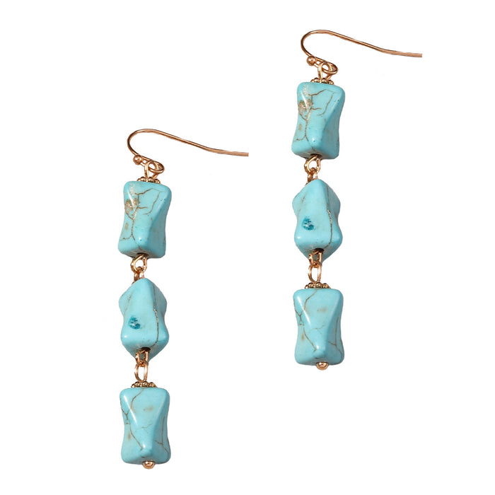 Wholesale turquoise earrings versatile simple fashion earrings