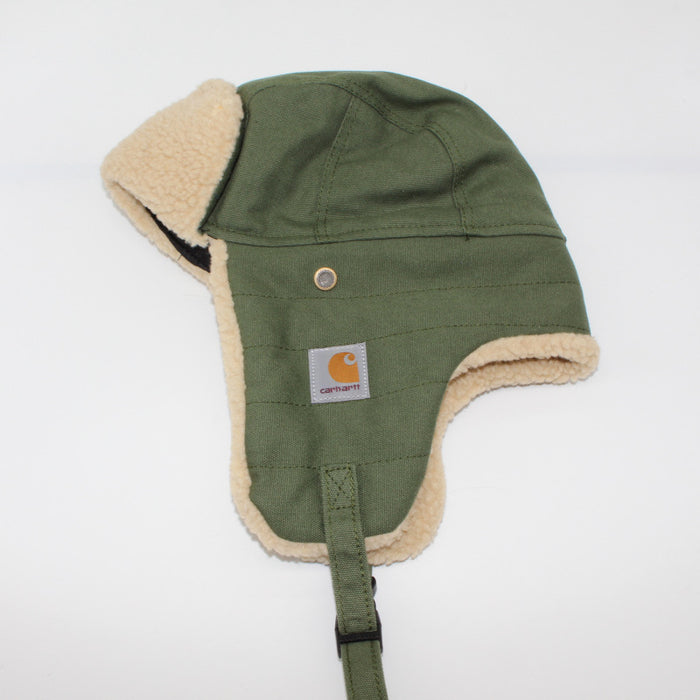 Wholesale Autumn and Winter Lamb Wool Canvas Double Layer Warm Earmuffs JDC-FH-QingCL009