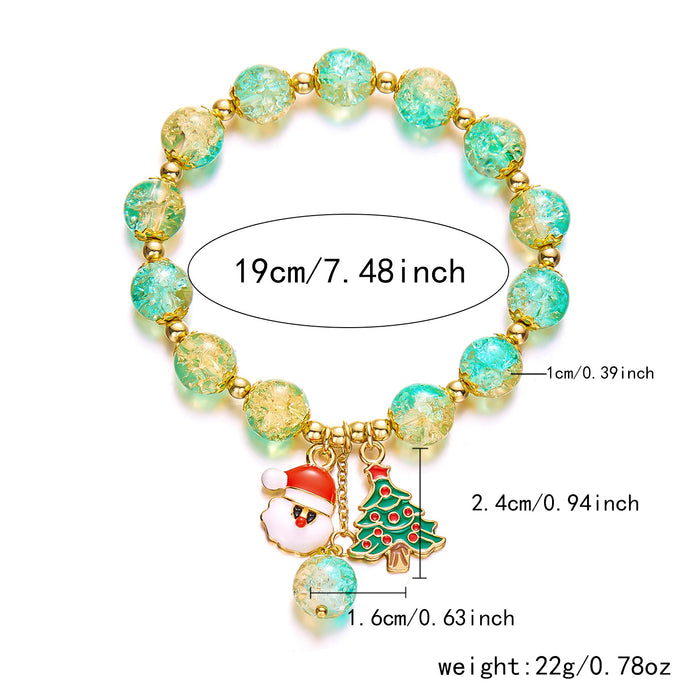 Wholesale Cartoon Christmas Beaded Bracelet