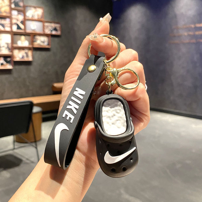 Wholesale Chic Slipper Keychain Metal Keyring Bag Charm MOQ≥2