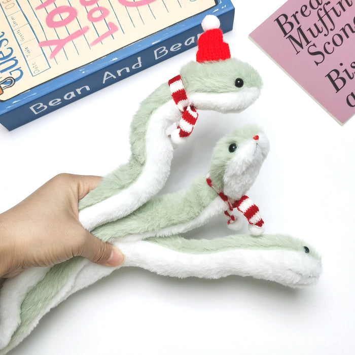Wholesale Snake Cartoon Snake Doll Accessories Hat f Snake Decoration Plush Doll Small Gift Personalized