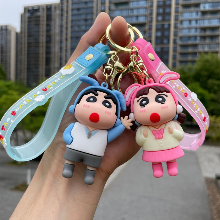 Wholesale Keychain cartoon exquisite cute backpack pendant key car keychain ring