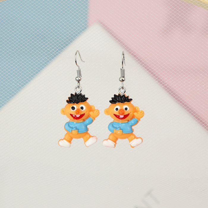 Wholesale Cartoon Funny Figure Earrings JDC-NS-NiQing001