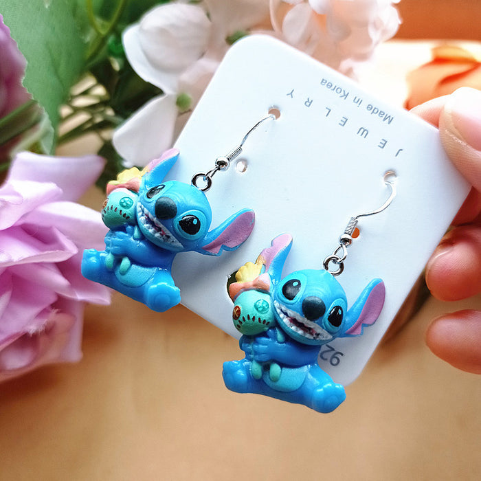 Wholesale Cute Cartoon Resin Earrings JDC-ES-Xiaox010