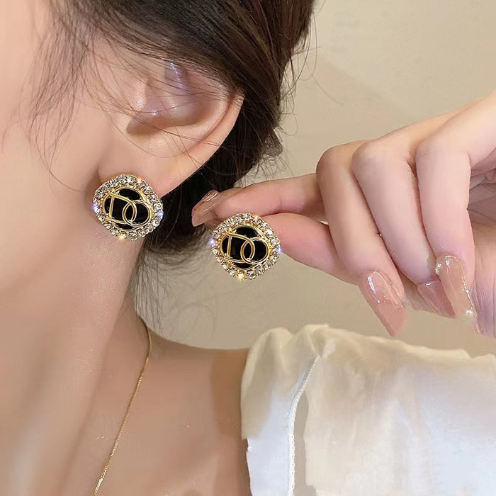 Wholesale Letter Alloy Earrings JDC-ES-Chengx007