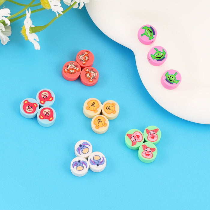 Wholesale 100PCS Polymer Clay Cartoon Character Series Loose Beads JDC-BDS-LiuXia015