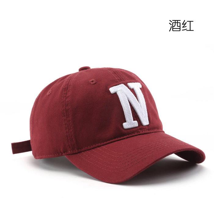 Wholesale Vintage Letter N Embroidered Cotton Fashionhat Baseball Cap JDC-FH-TuL006