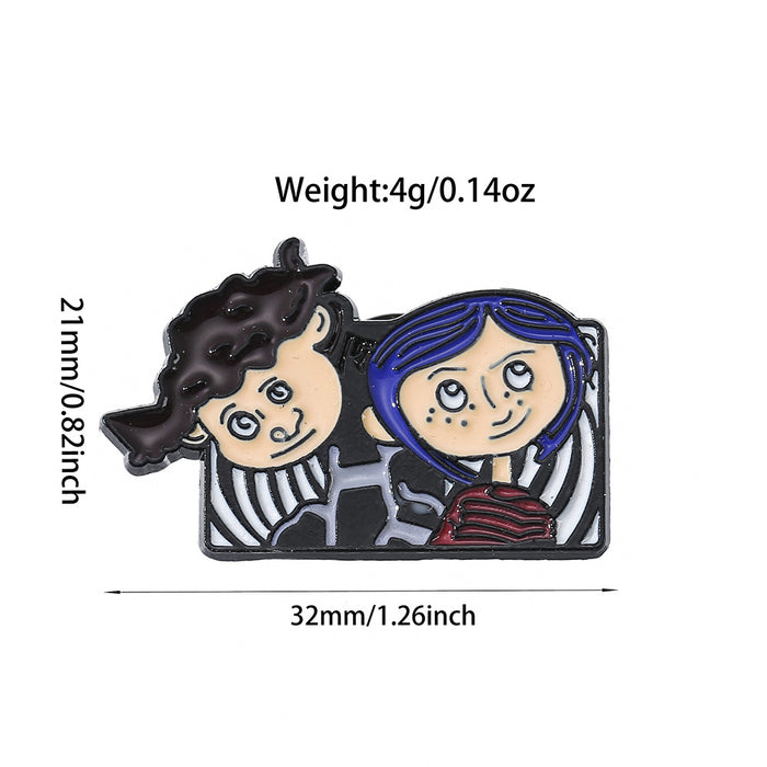 Wholesale Fashion Cartoon Metal Brooch Pin Fun Character Badge For Clothing Bag And Backpack Resale Accessory