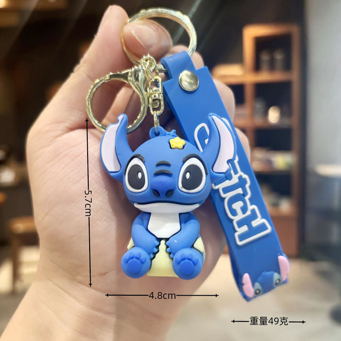 Wholesale  Soft glue  key chain pendant wholesale student bagkey chain