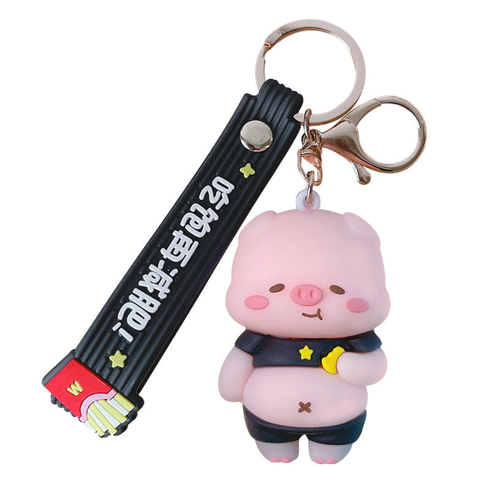 Wholesale PVC Cartoon Animal Doll Keychain JDC-KC-ZhiZ002