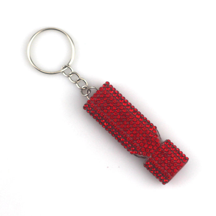 Wholesale Alloy Diamond Whistle Keychain JDC-KC-TouMS027