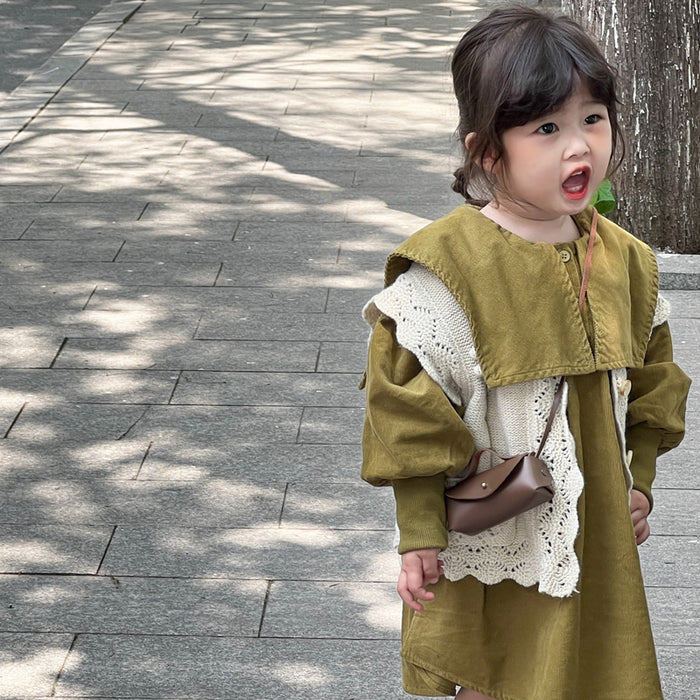 Wholesale Children's small bag, crossbody bag, fashionable baby children's clothing, paired with a coin purse