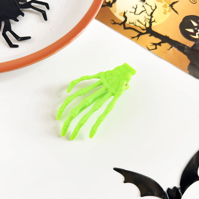 Wholesale Halloween skull Harajuku hand bone hairpin personality funny party side clip festival atmosphere ghost hand top clip hair accessories