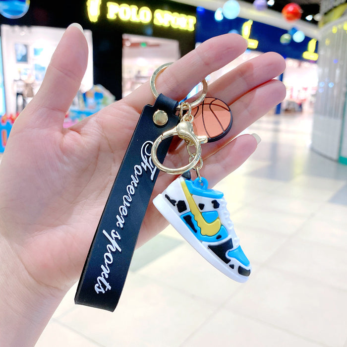 Wholesale Metal Soccer Star Cartoon Keychain Decorative Car Key Accessory MOQ≥2