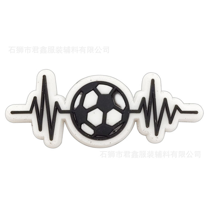 Wholesale 50pcs Football team standard Jersey Shoes Charms