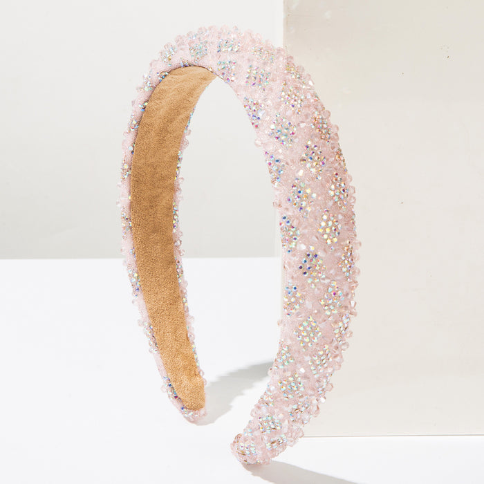 Wholesale Full Diamond Crystal Headband for Women High Crown Hair Accessory