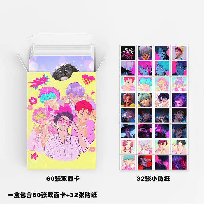 Wholesale 92 K-pop collectible photo cards mini stickers and LOMO cards