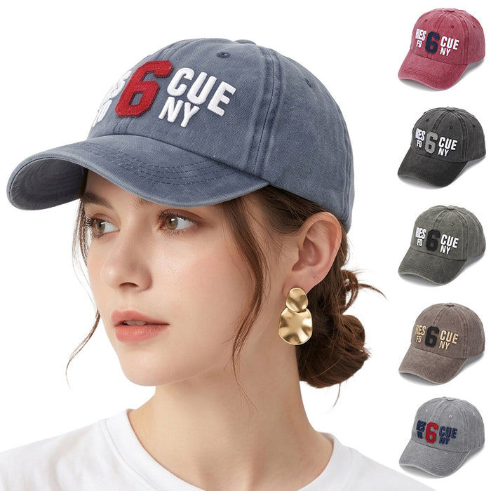 Wholesale Fashion Retro Washed Cotton Baseball Cap with Curved Brim for Summer