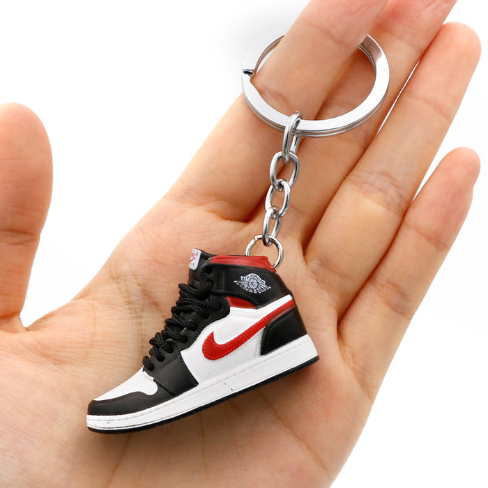 Wholesale PVC Mini Basketball Shoe Keychain JDC-KC-QLPing008