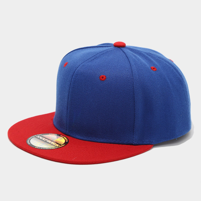 Wholesale Two-tone color block hip-hop cap unisex flat-brimmed baseball cap