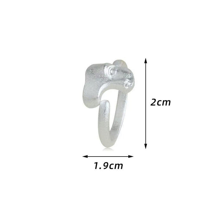 Wholesale Niche Mask Alloy Ring with Versatile Openings, Personalized Mask Ring, Matte Matte High Grade Texture, Ring Jewelry