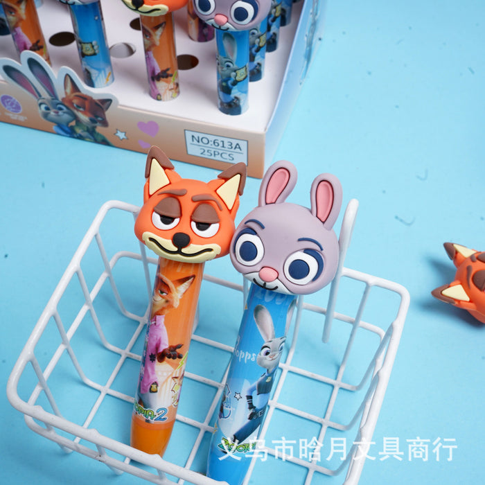 Wholesale Press-type eraser with a cartoon design and built-in crumb collector