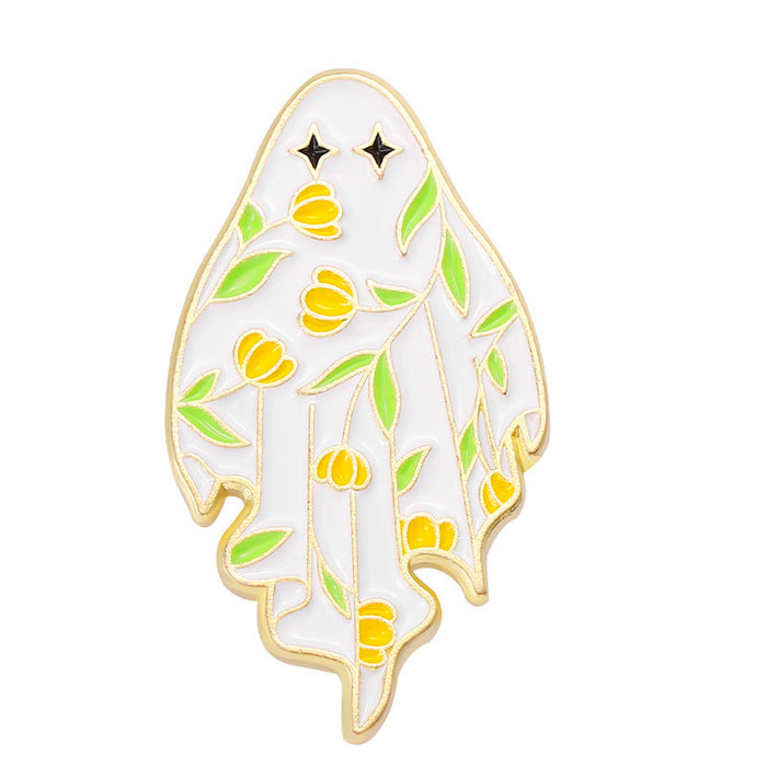 Wholesale  brooch cartoon funny ghost pumpkin metal badge cute skull bat pin men and women accessories