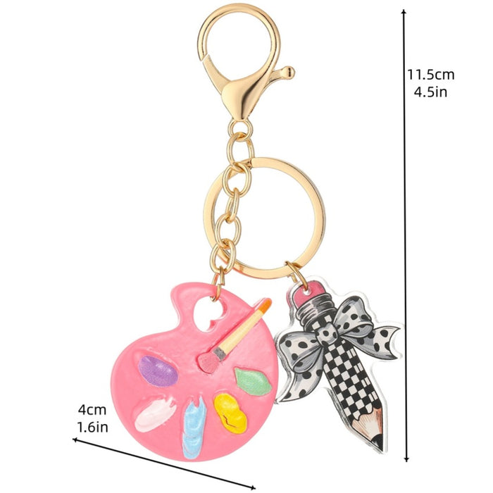 Wholesale Cute Paint Palette Keychain