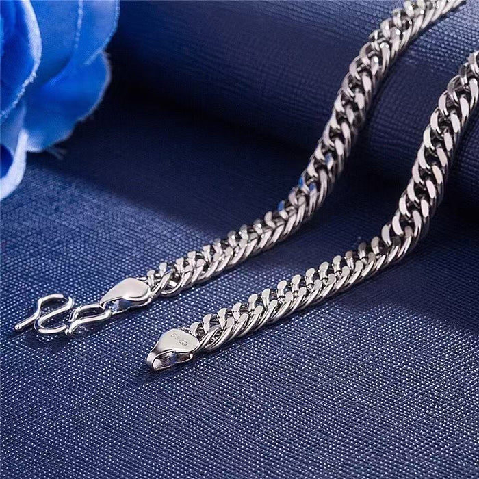 Wholesale Sterling Silver Hip-Hop Necklace Thick Horsewhip Chain