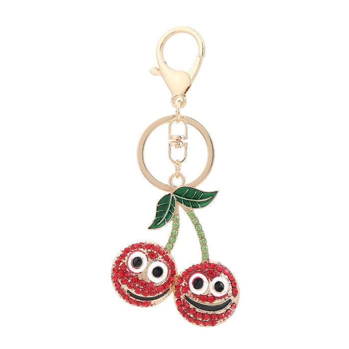 Wholesale Fruit Shaped Metal Keychain Decorative Bag Charm MOQ≥2