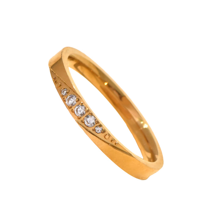 Wholesale 1Pc Beveled Edge Diamond Ring