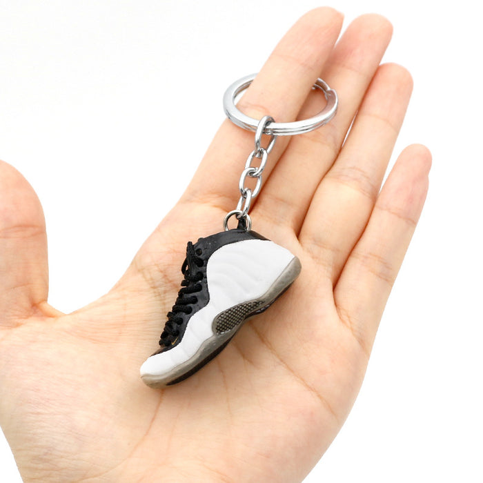 Wholesale 3D Stereoscopic Basketball Shoes PVC Keychains JDC-KC-QLPing019