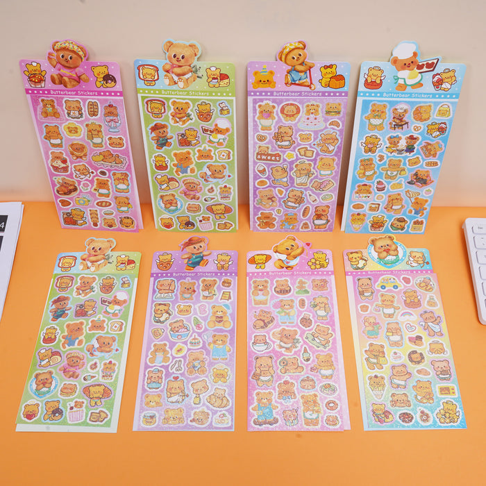 Wholesale Colorful and cute cartoon laser stickers