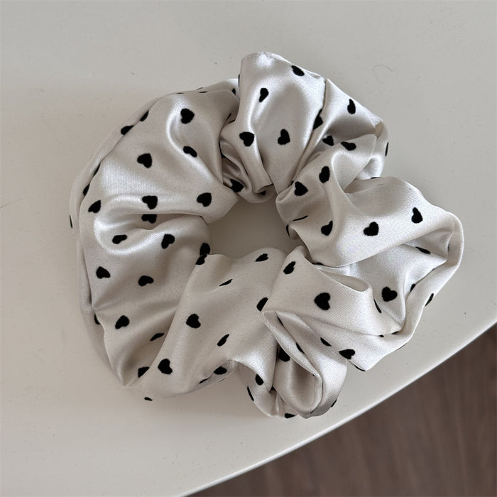 Wholesale Point Satin Large Hair Ring Hair Rope Ball Hair Accessories New Style