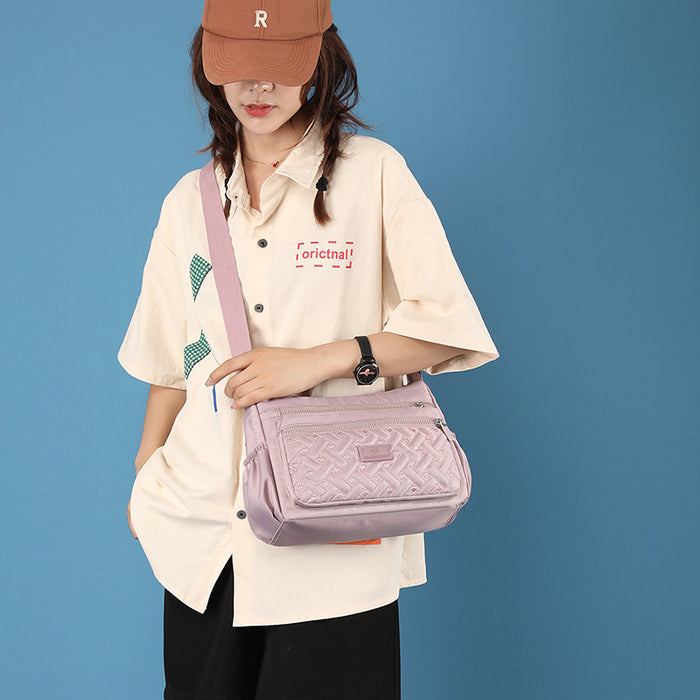 Wholesale simple women' s shoulder bag lightweight casual nylon women' s bag fashion shopping all-match shoulder messenger bag