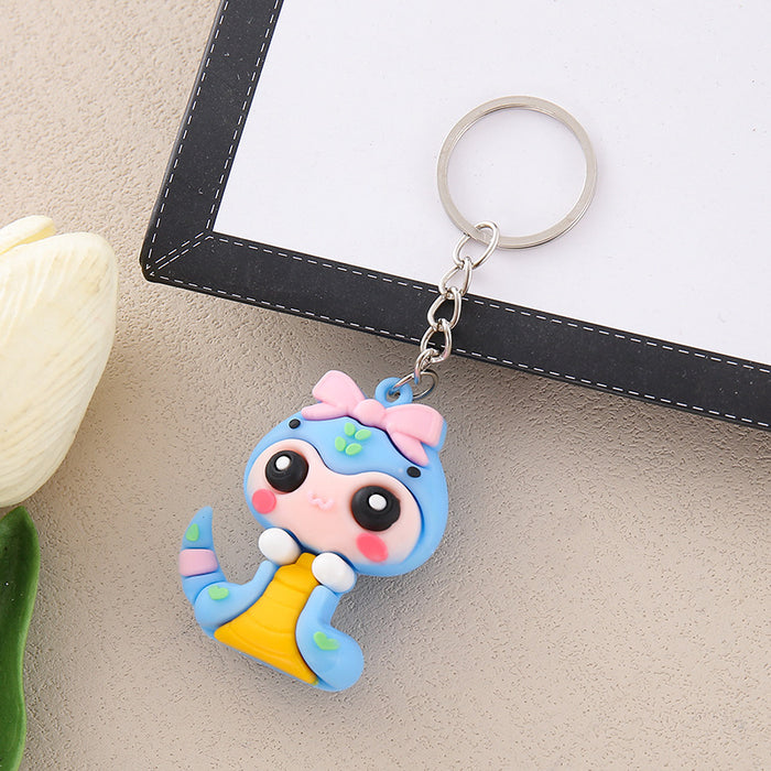 Wholesale  Soft Rubber Keychain Doll Cute  Doll  Bag Hanging Gift