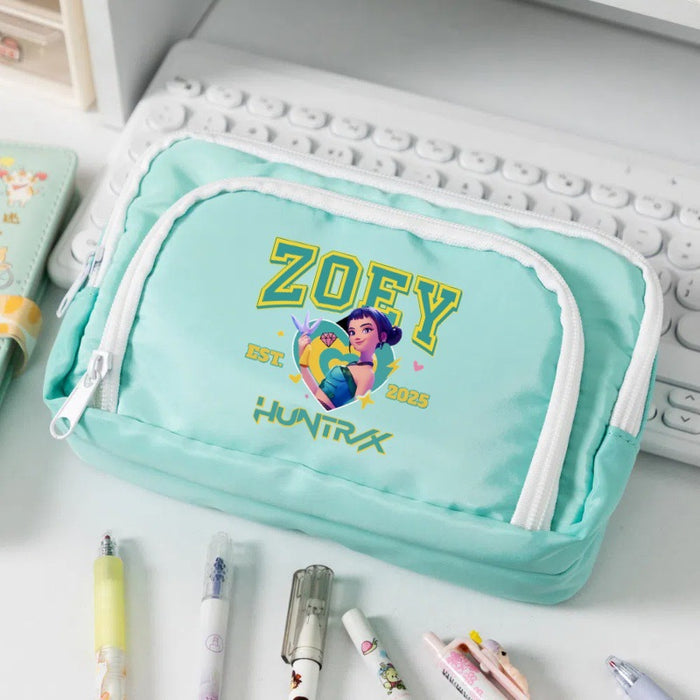 Wholesale KPOP Cute cartoon character candy-colored pencil bags for primary and secondary school students