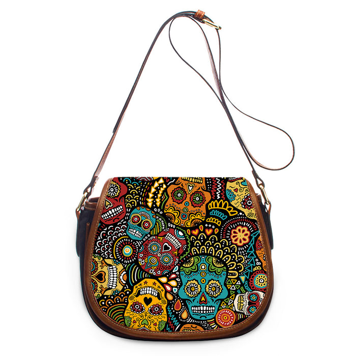 Wholesale Color Skull Print Shoulder Bag JDC-SD-ZhengNian001