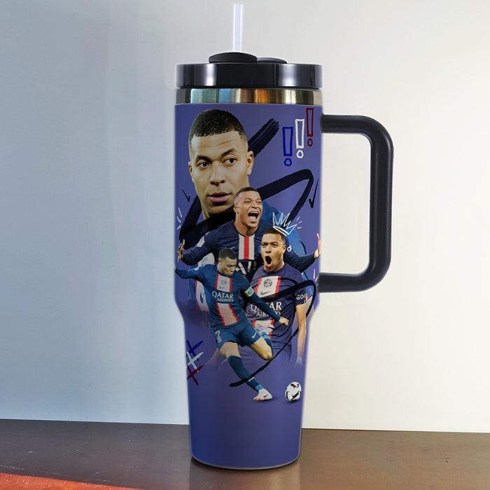 Wholesale Tumbler Stainless Steel Insulated Mug,  40oz Large Capacity,  Football Style