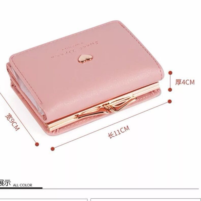 Wholesale Chic Folding Wallet with Sequins PU Solid Color Multi-Card Slots Fashion Accessory MOQ≥3