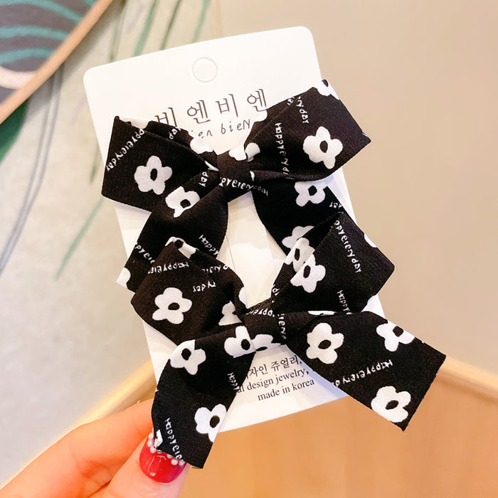 Wholesale Internet Celebrity Milk Curry Color Bear Bow Hairpin
