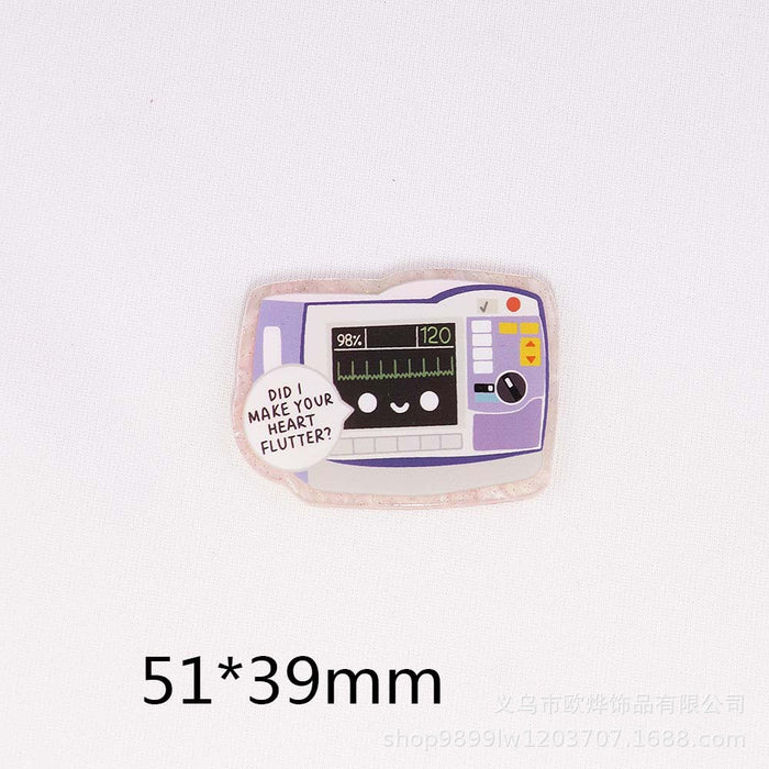 Wholesale Cartoon Organ Acrylic Pin DIY Patch Accessories JDC-FK-OuYie011