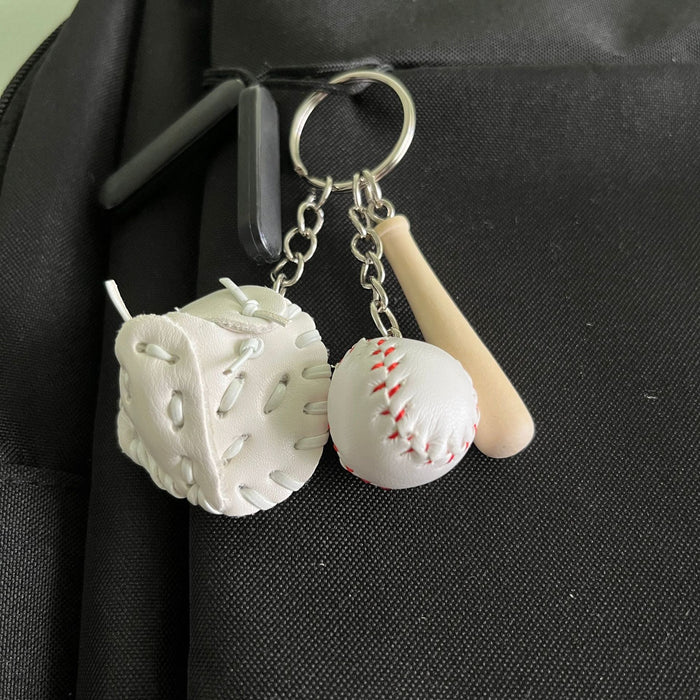 Wholesale PU Baseball Keychain JDC-KC-KangX001