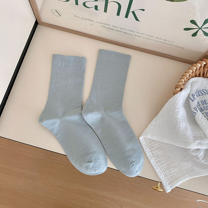 Wholesale White pile socks, mid tube socks, pure cotton, all cotton, elastic mouth socks, boneless long tube socks