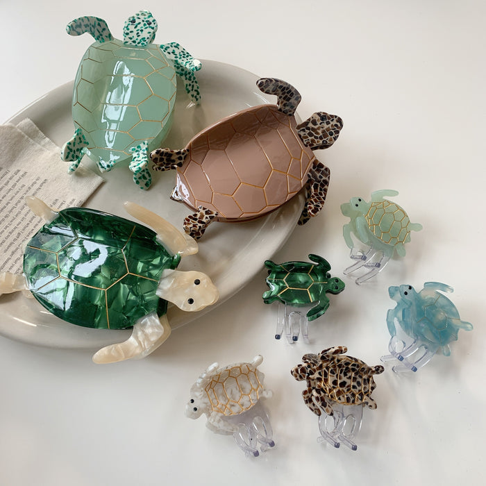 Wholesale Ocean Series Turtle Acetic Acid Grab Hair Clip Tail Clip Niche High-end Touched Hair Accessories Hairpin Shark Clip Women