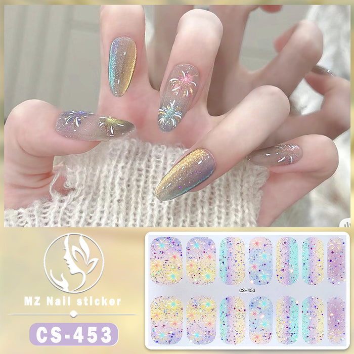 Wholesale Colorful Fireworks Nail Stickers Nail Art Stickers JDC-NS-ARS007