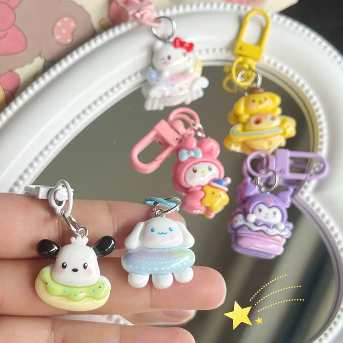 Wholesale Resin Cartoon Dream Star Keychain Bag Charm Cute Anime Style Gift Accessory