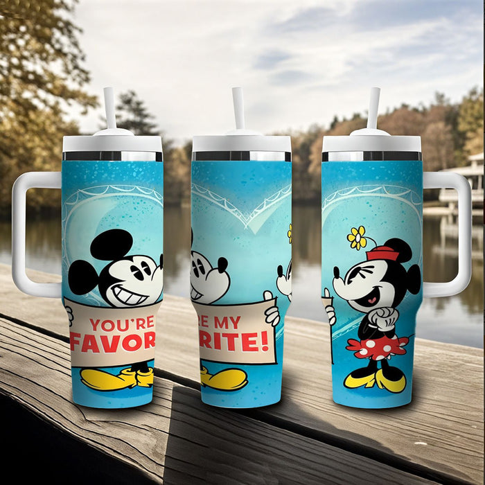 Wholesale Tumbler Cute Cartoon Pattern 40OZ Stainless Steel Car Ice Bullies Cup