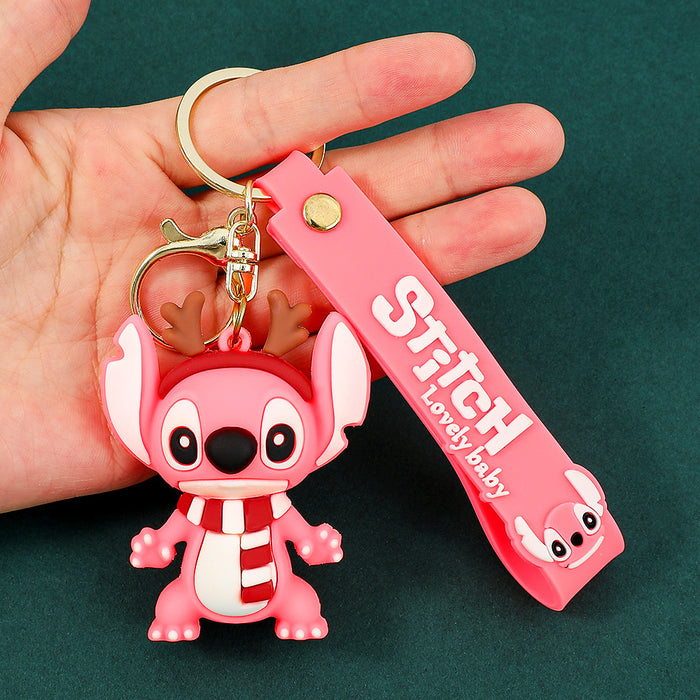 Wholesale Christmas Cartoon-themed cute f designs keychains
